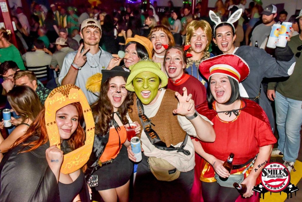 Costumed party group at Savannah Smiles